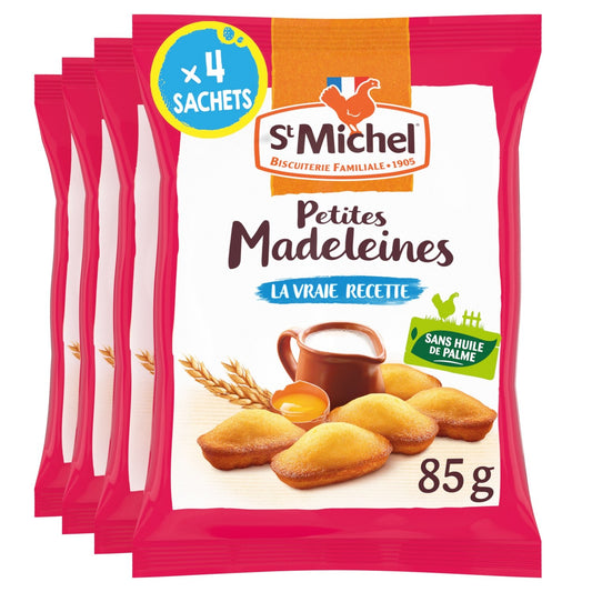 Madeleines Natures à Emporter ST MICHEL les 4 sachets de 85g
