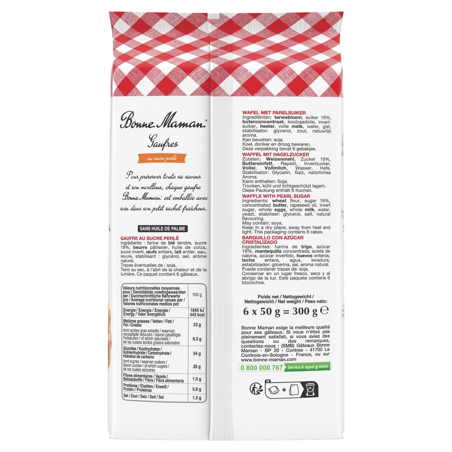 Gaufres au Sucre Perlé BONNE MAMAN