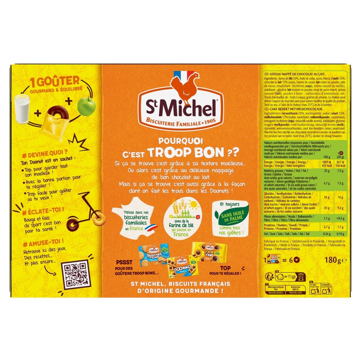 Gâteaux Doonuts Nappés Chocolat au Lait ST MICHEL