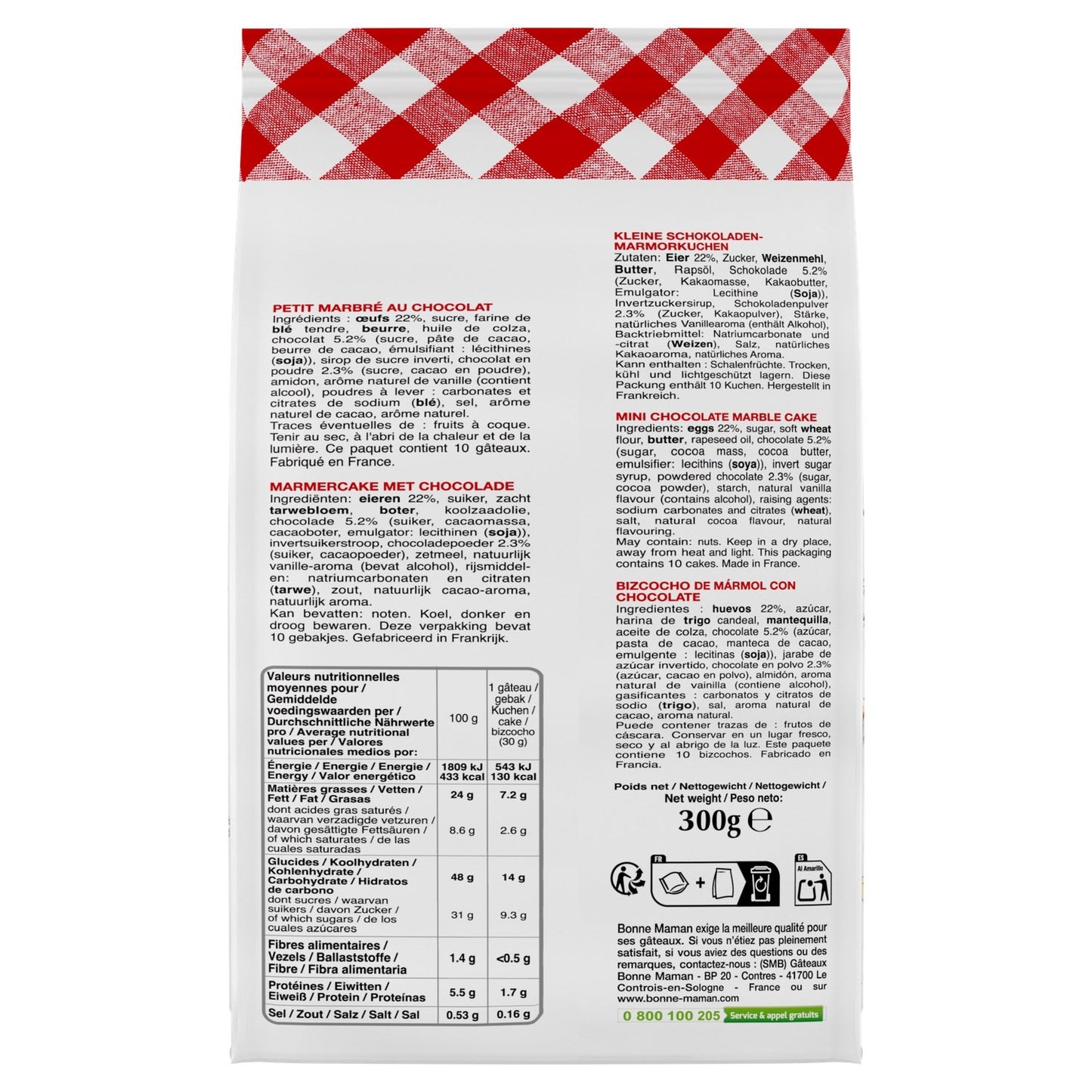 BONNE MAMAN Schokoladen-Marmorkuchen