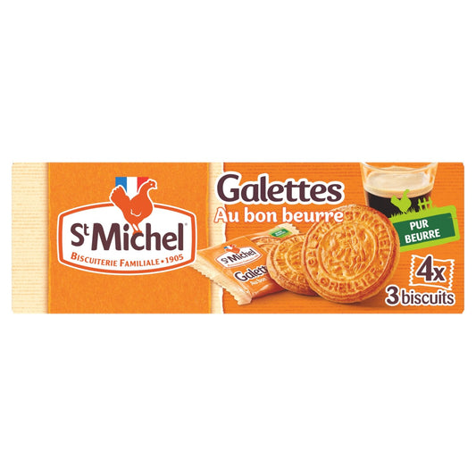 Biscuits Galettes au Bon Beurre Accompagnement Café ST MICHEL la boîte de 16x2 biscuits 208g