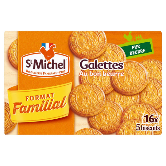 Biscuits Galettes au Beurre ST MICHEL la boîte de 16x5 biscuits de 520g