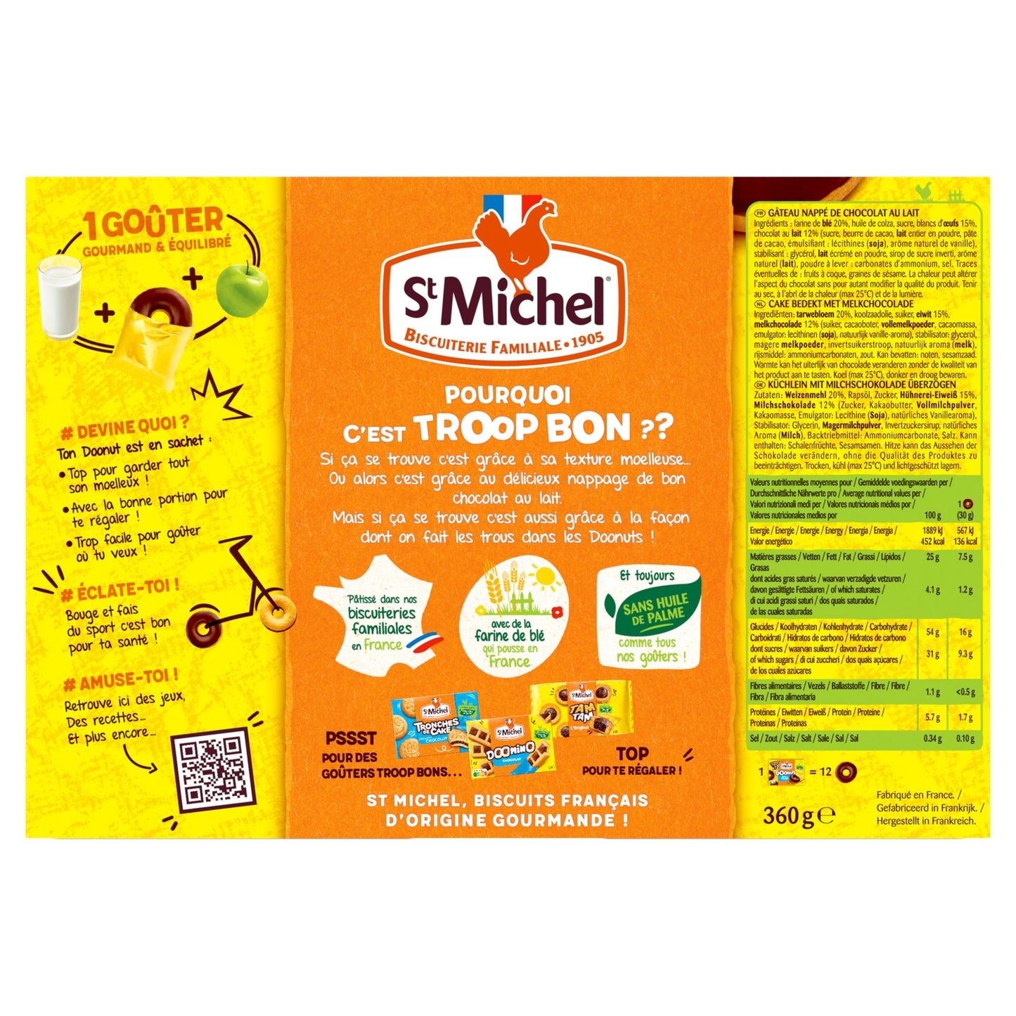 Gâteaux Doonuts Nappés Chocolat ST MICHEL