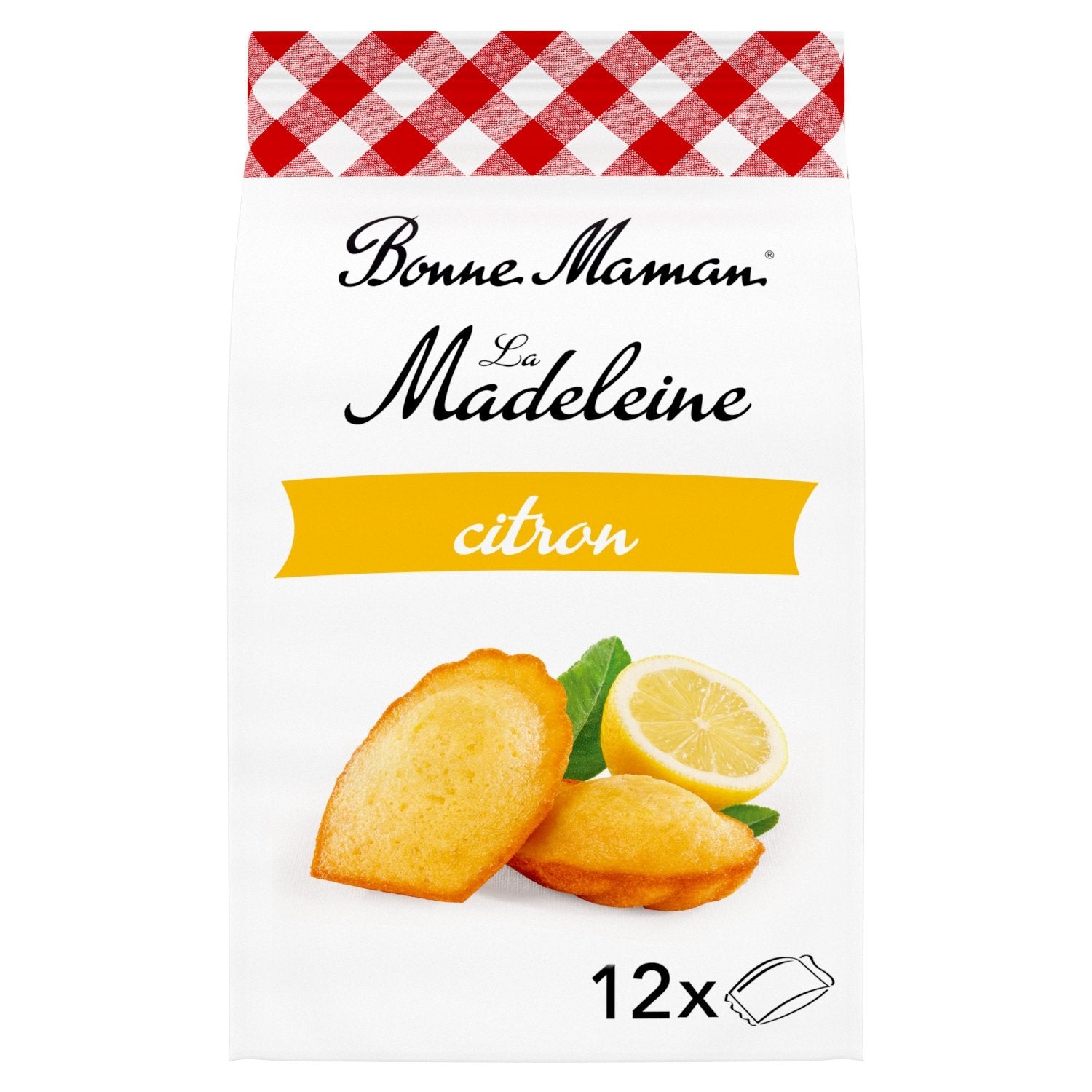 Madeleines Citron BONNE MAMAN le sachet de 12 madeleines de 300g