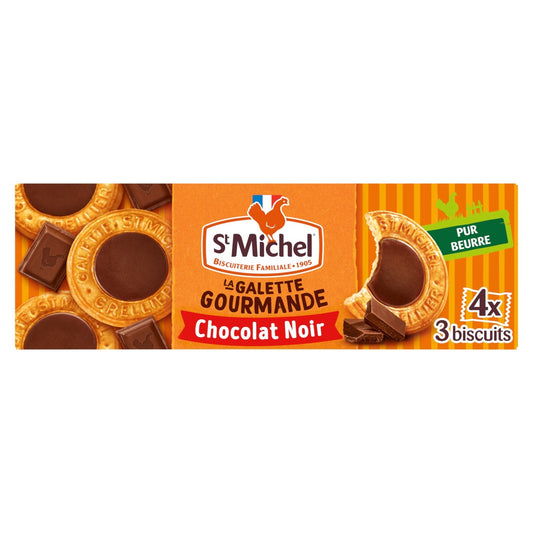 Biscuits Galettes au Bon Chocolat ST MICHEL la boîte de 4x3 biscuits de 121g