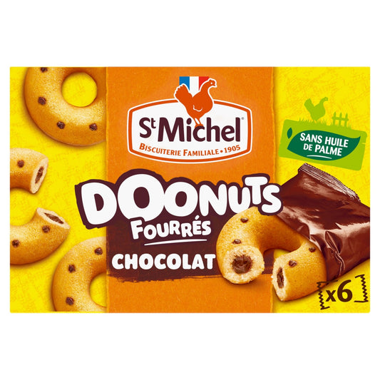 ST MICHEL Donut-Kuchen mit Schokoladenfüllung