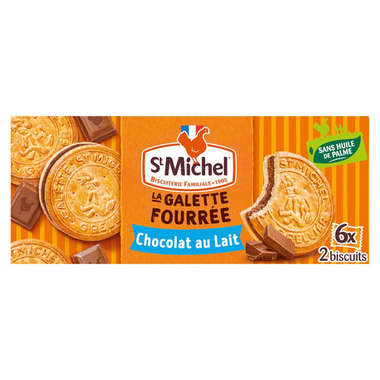ST MICHEL Milk Chocolate Filled Galette Biscuits