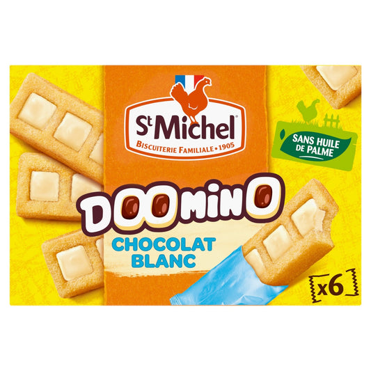 Gâteaux Doomino Chocolat Blanc ST MICHEL le paquet de 6 gâteaux de 180g