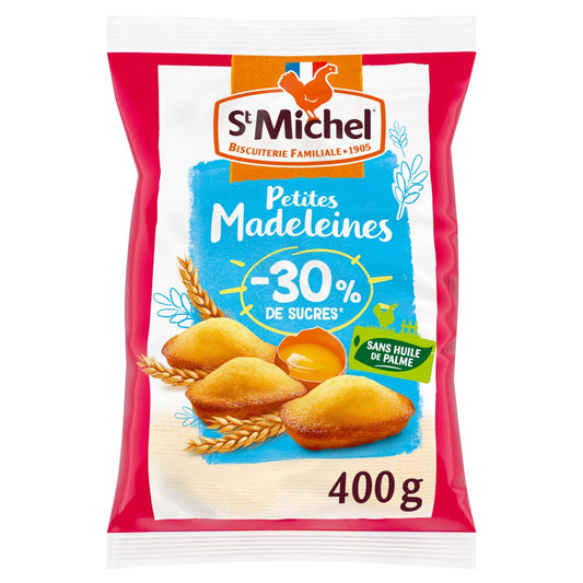 Madeleines Petites Natures 30% de Sucre ST MICHEL le sachet de 400g