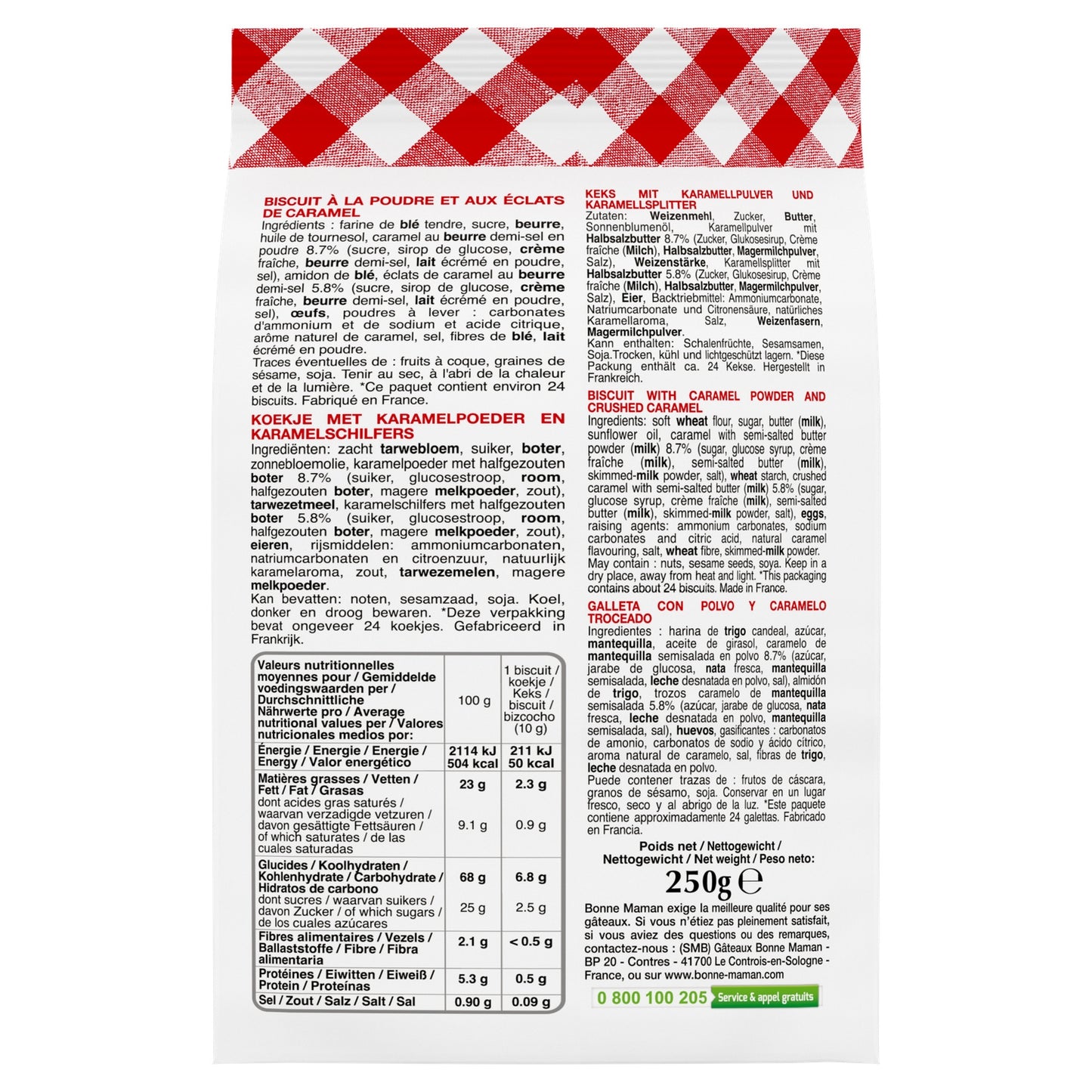 Biscuits Petits Sablés Caramel Beurre Salé BONNE MAMAN