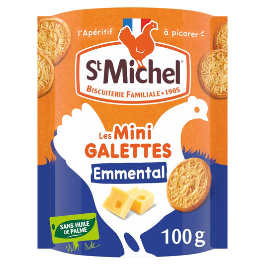 ST MICHEL Mini French Emmental Galettes Aperitif Biscuits