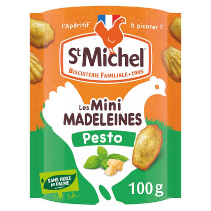 Biscuits Apéritifs Minis Madeleines Moelleuses Pesto ST MICHEL