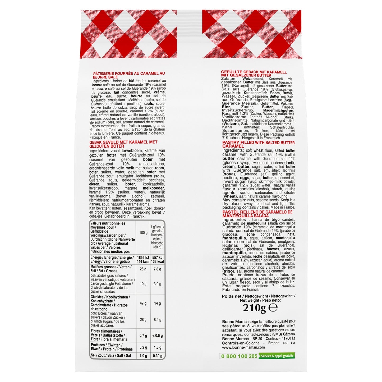 Tendres Cœurs Caramel au Beurre Salé BONNE MAMAN