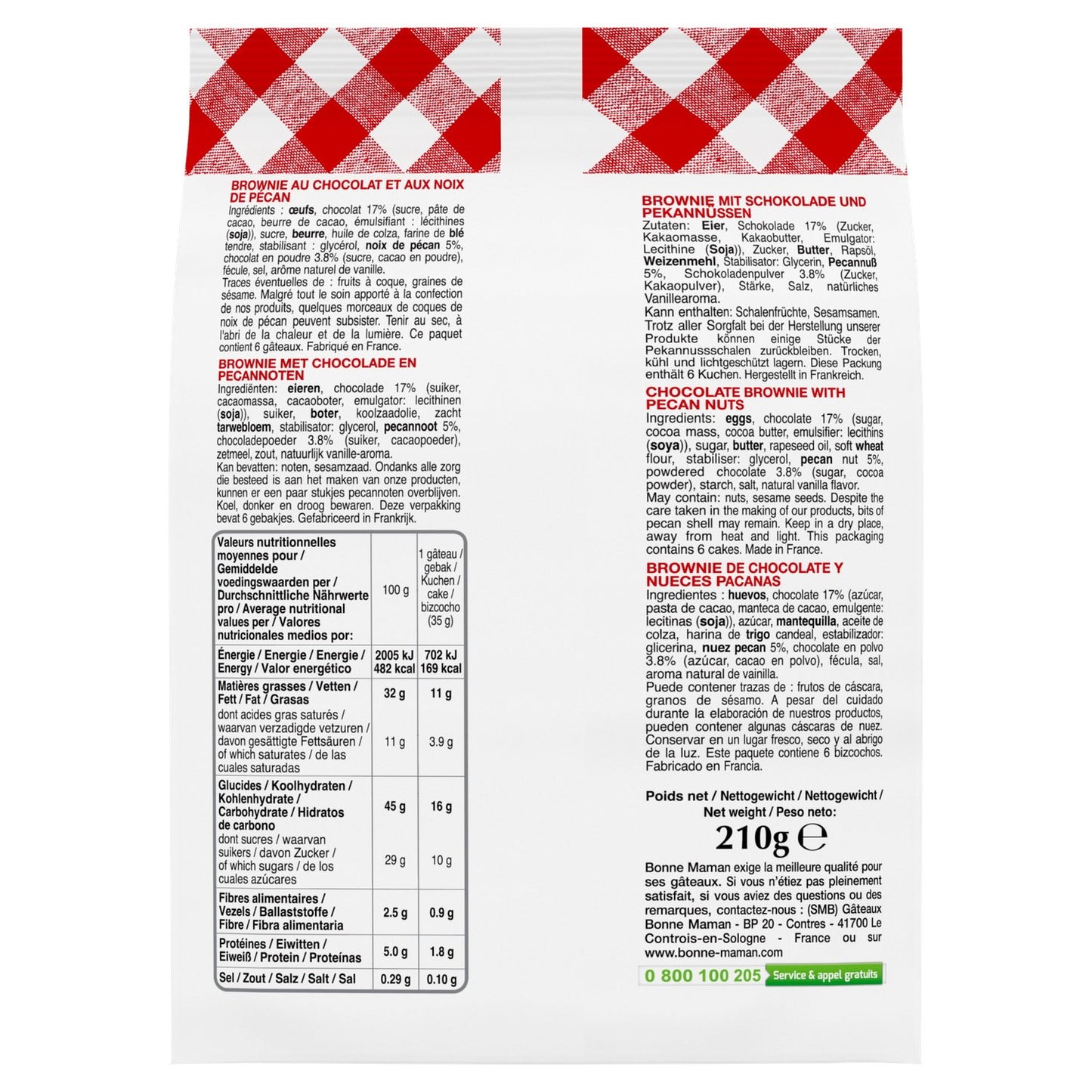 Brownie Chocolat Noix de Pécan BONNE MAMAN
