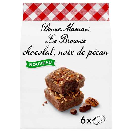 Brownie Chocolat Noix de Pécan BONNE MAMAN le paquet de 6 brownies - 210g