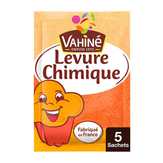 Levure Chimique VAHINE les 5 sachets de 11 g