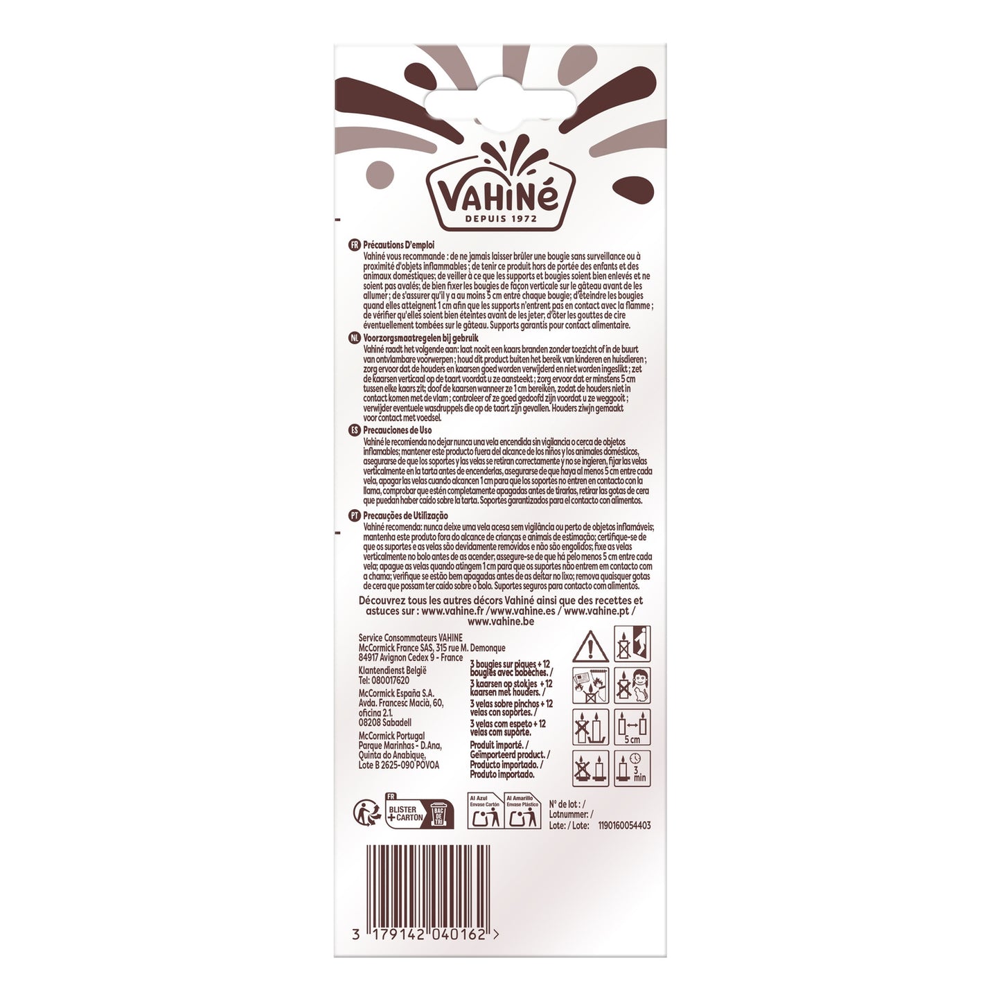 Bougies Licorne VAHINE