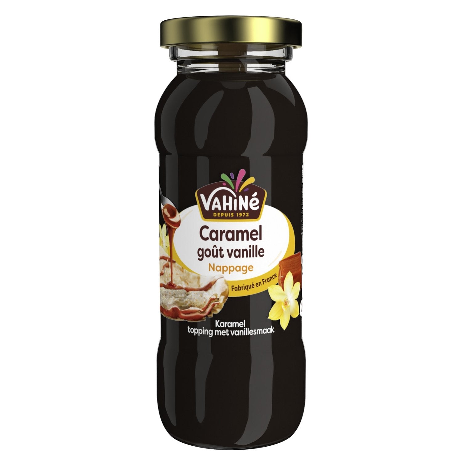 Nappage Caramel Goût Vanille VAHINE le flacon de 210g