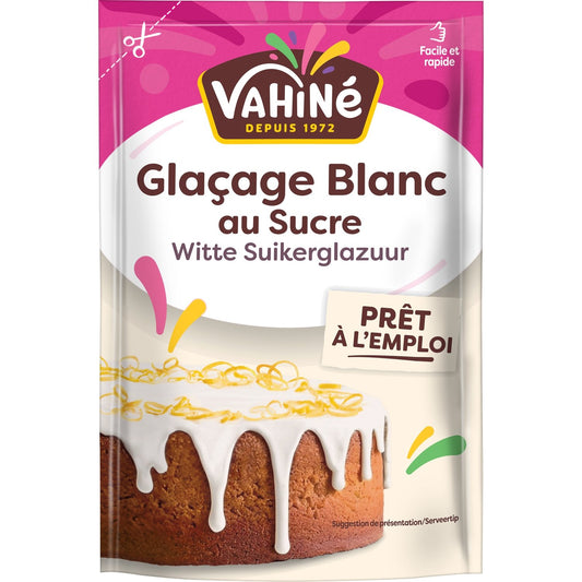 Glaçage Blanc au Sucre VAHINE le sachet de 125g