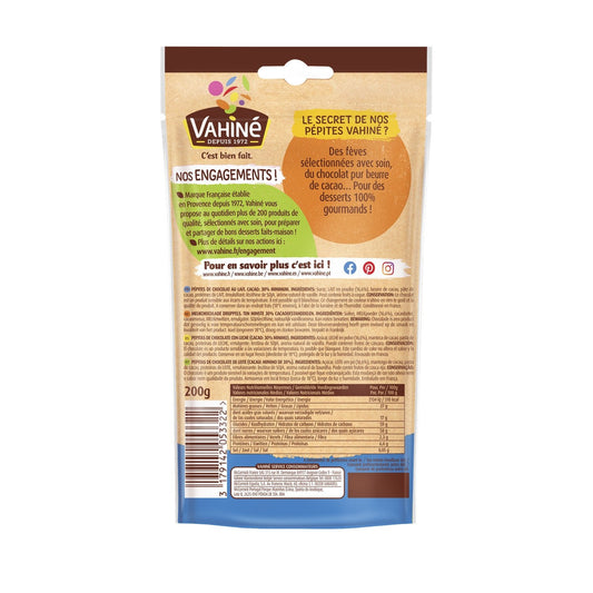 VAHINE milk chocolate chips