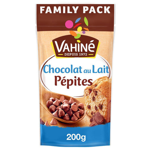 Pépites Chocolat au Lait VAHINE le sachet de 200 g