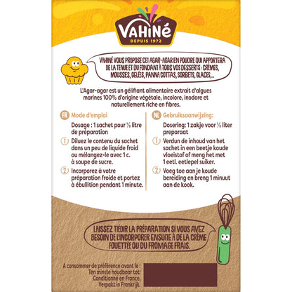 Gélifiant Alimentaire Agar-Agar VAHINE