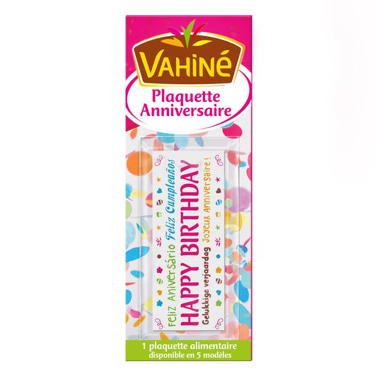 Plaquette Déco Anniversaire VAHINE l'unité