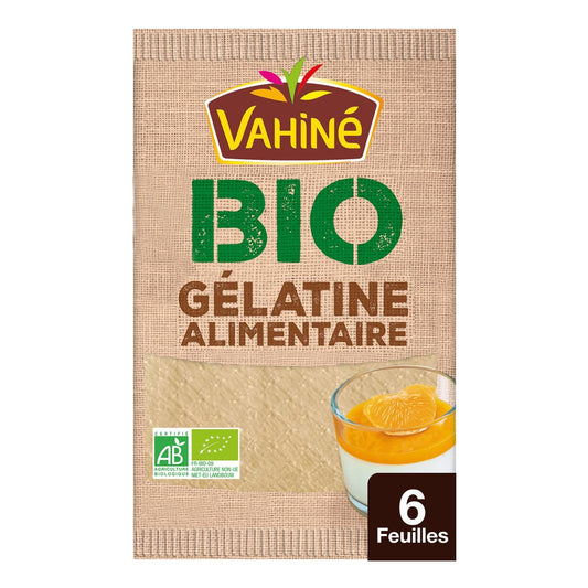 VAHINE Organic Food Gelatin Sheets