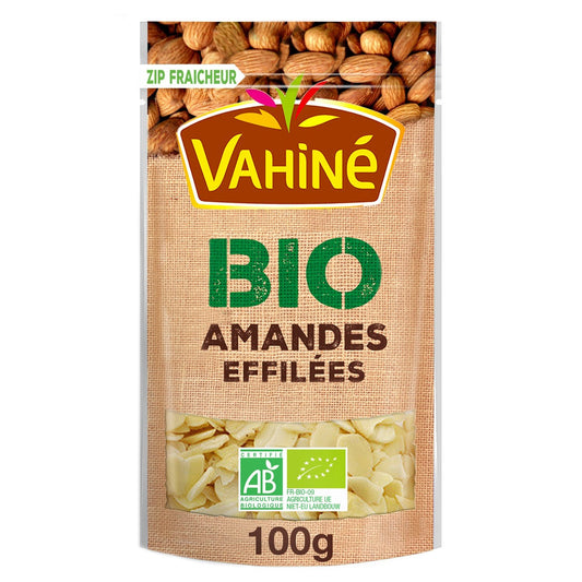 Amandes Éffilées Bio VAHINE le sachet de 100g
