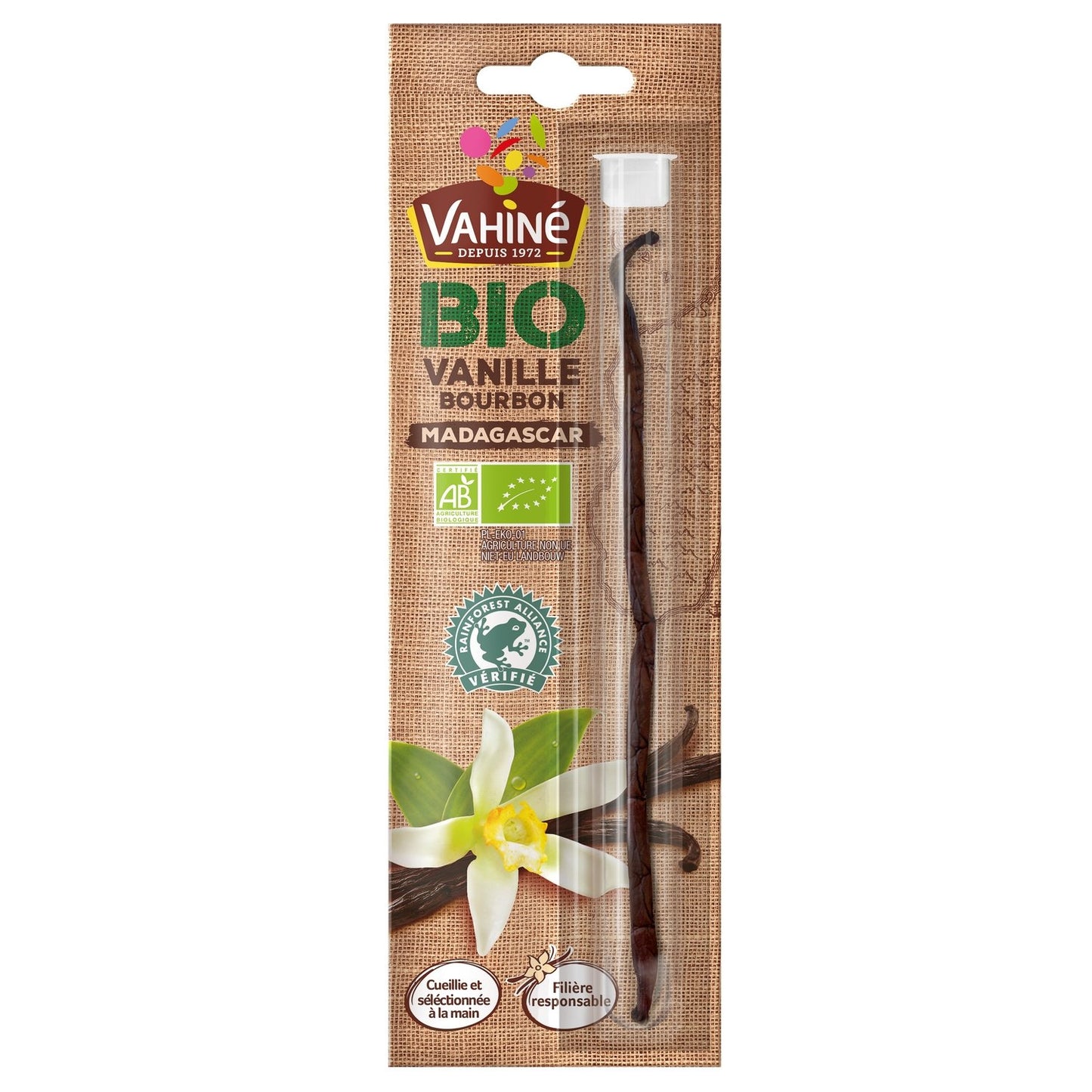Gousse de Vanille Bourbon Madagascar Bio VAHINE l'unité