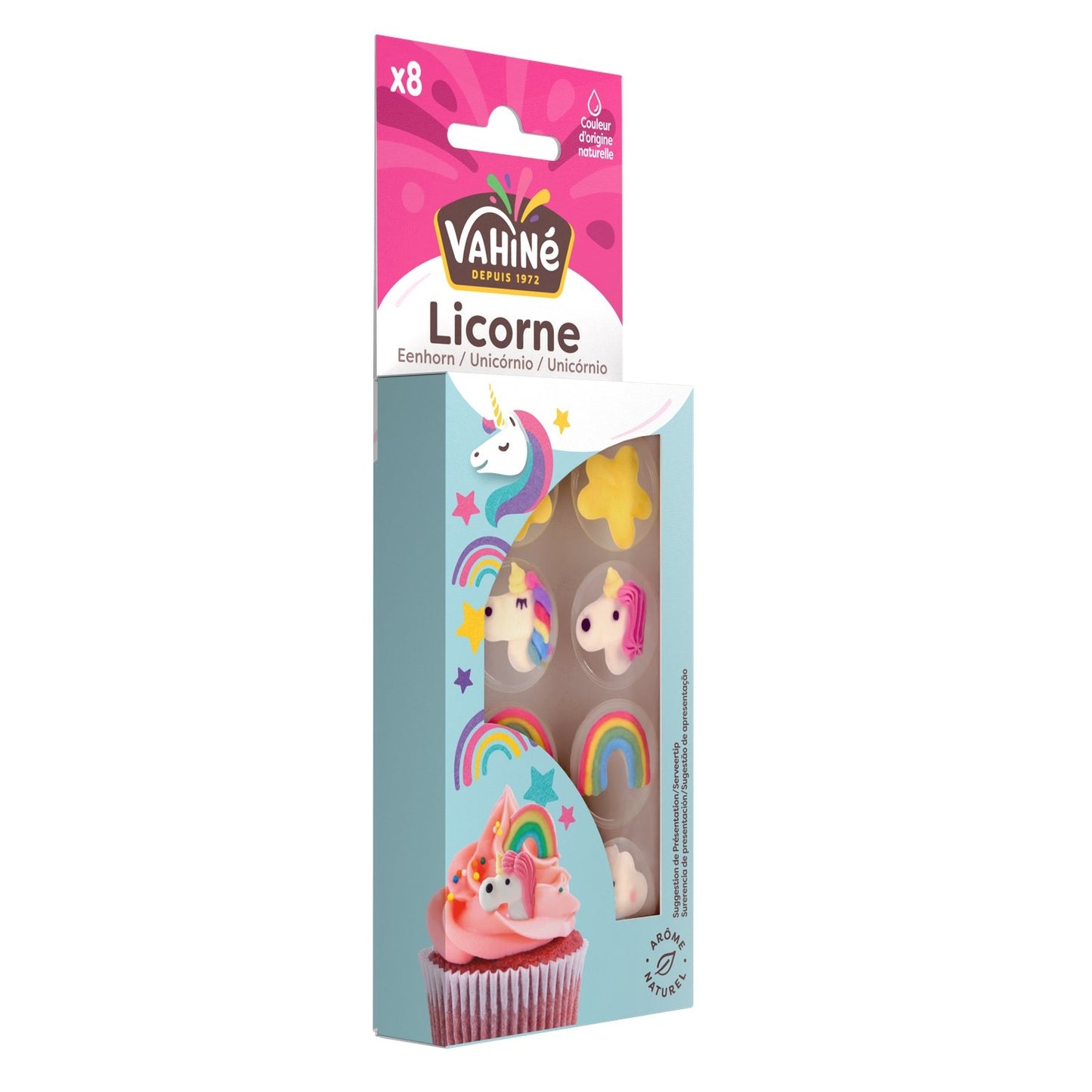 Décors de Confiserie Licornes VAHINE