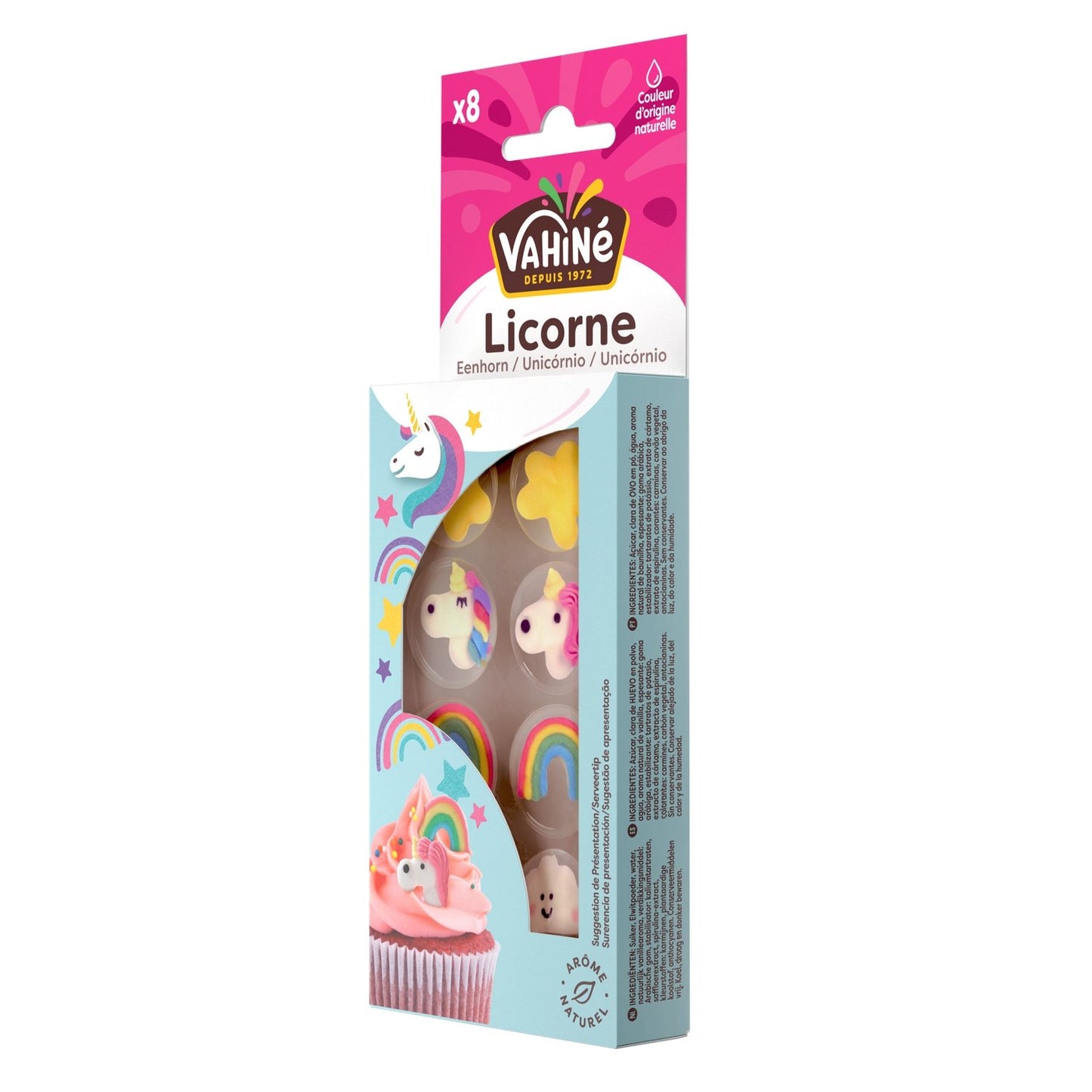Décors de Confiserie Licornes VAHINE