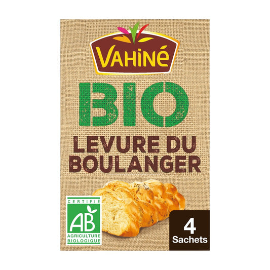 Levure du Boulanger Levée Rapide Bio VAHINE les 4 sachets de 4,5g