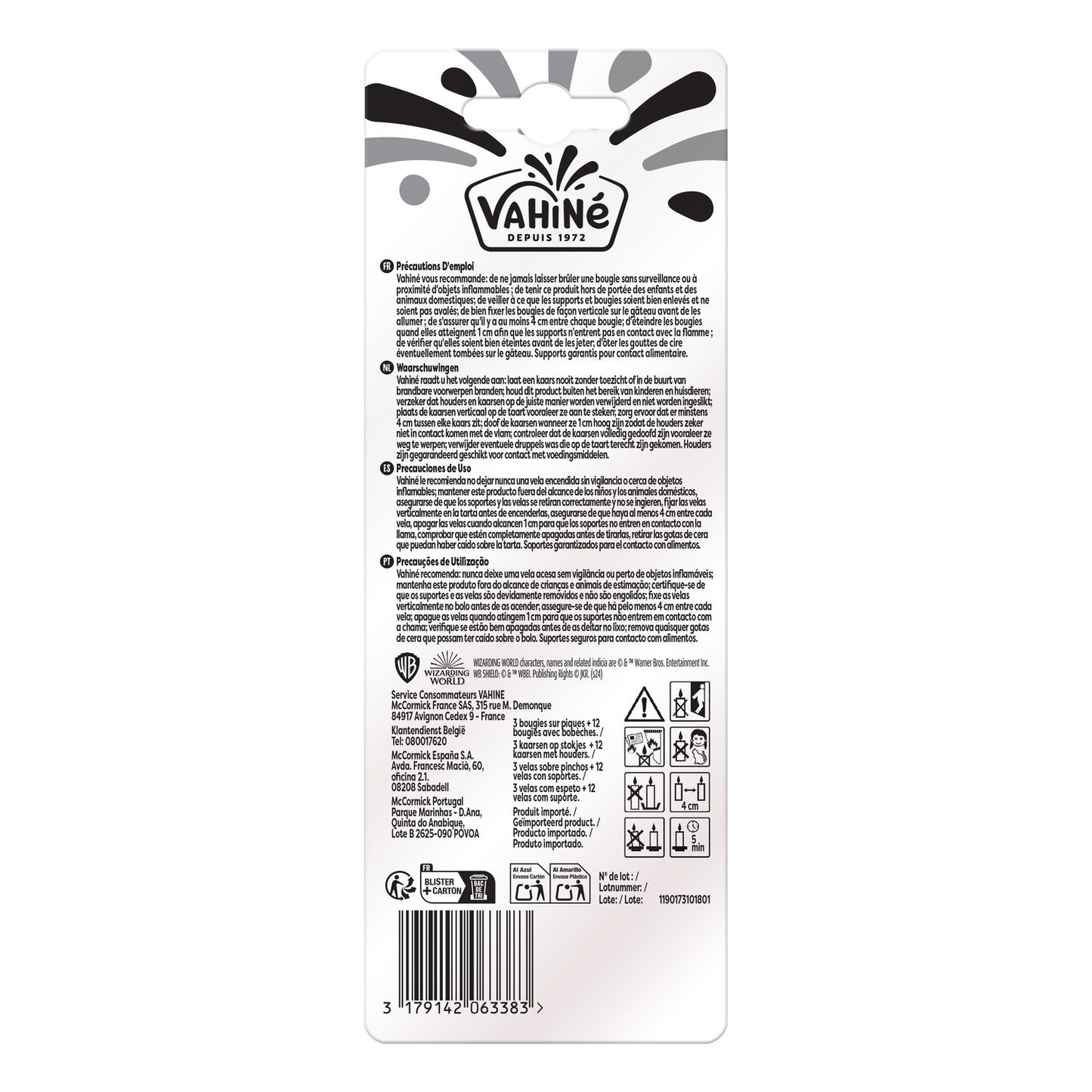 Bougies Harry Potter VAHINE