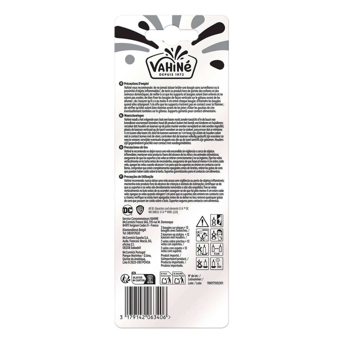 Bougies Dc Comics VAHINE