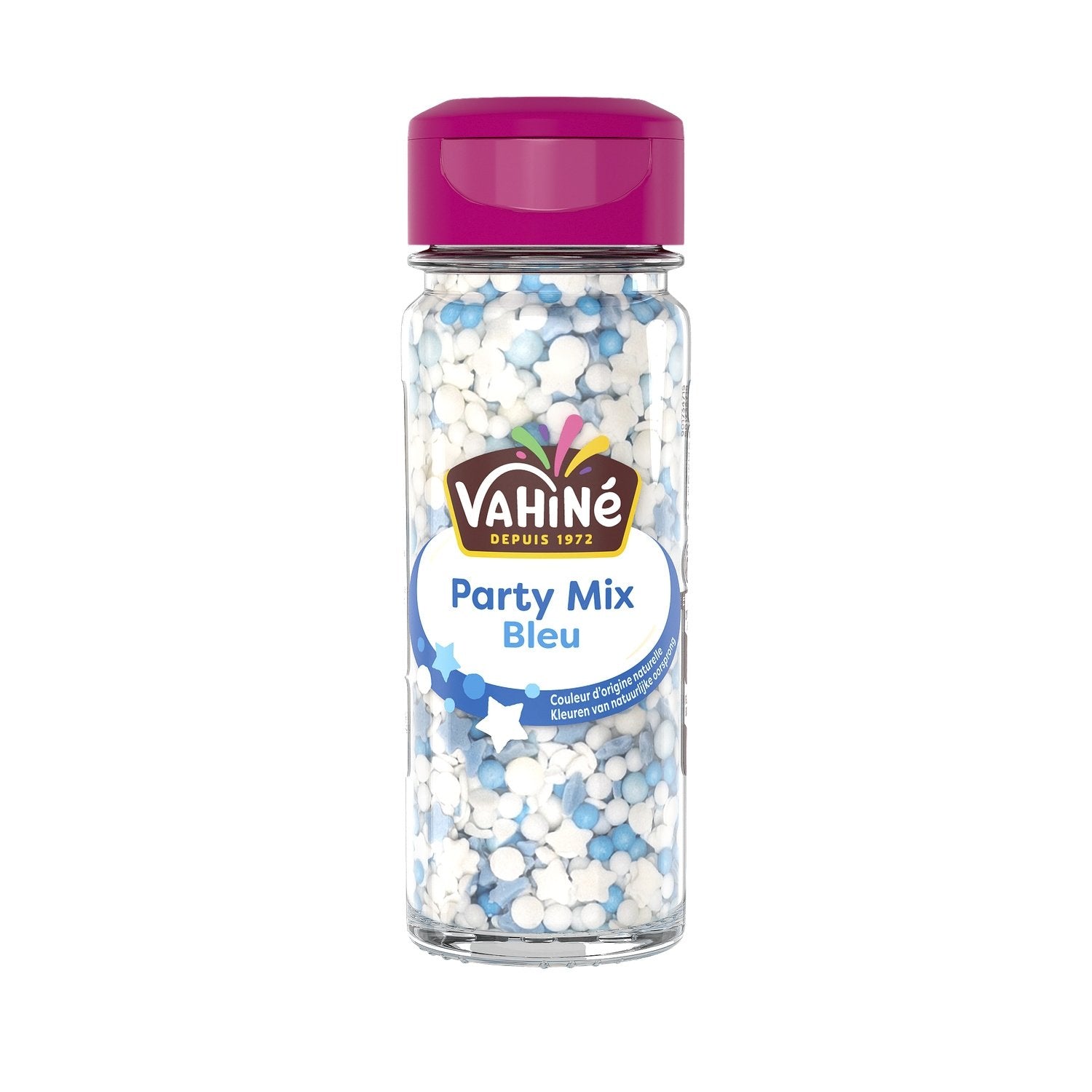Décoration Alimentaire Party Mix Bleu VAHINE le pot de 55g