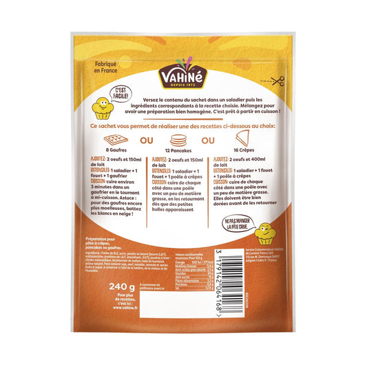 Preparation of Crepes, Pancakes, Waffles, VAHINE