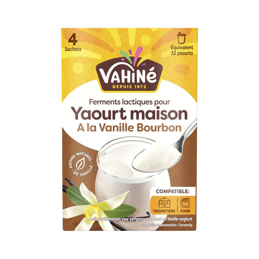 Ferment Lactiques Yaourt Maison Vanille VAHINE les 4 sachets de 5g