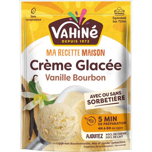 Préparation Crème Glacée Vanille Bourbon VAHINE le paquet de 200g