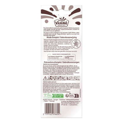 Bougie Musicale Coloris Assortis VAHINE