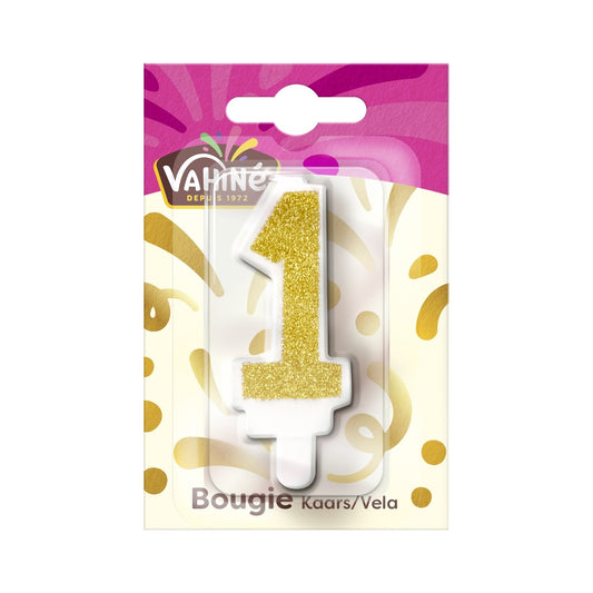 Bougie Chiffre 1 VAHINE la bougie
