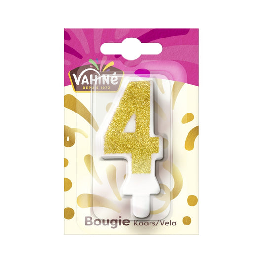 Bougie Anniversaire N° 0 N° 4 VAHINE la bougie