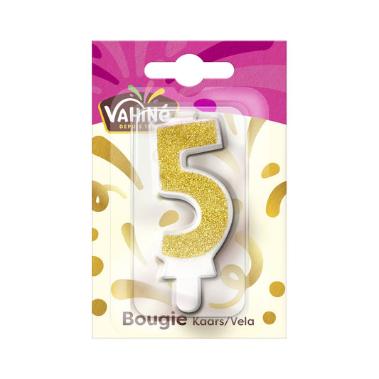 Bougie Anniversaire N°5 VAHINE la bougie