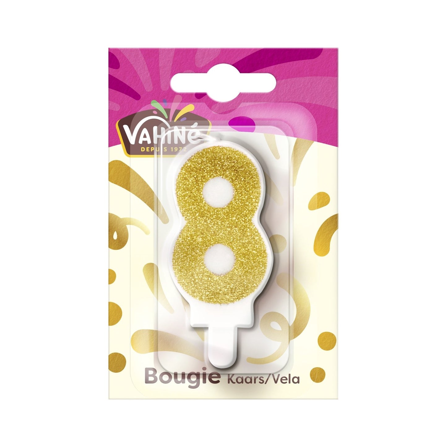 Bougie Anniversaire N° 8 VAHINE la bougie