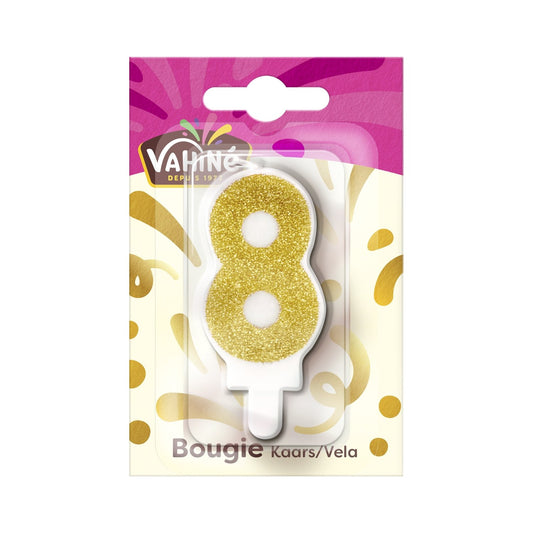 Bougie Anniversaire N° 8 VAHINE la bougie