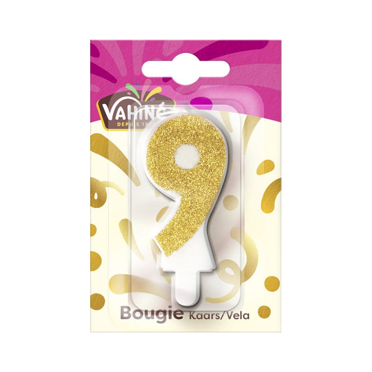 Bougie Anniversaire N° 9 VAHINE la bougie