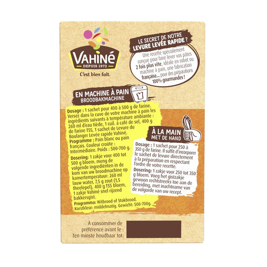 VAHINE Fast-Rising Baker's Yeast
