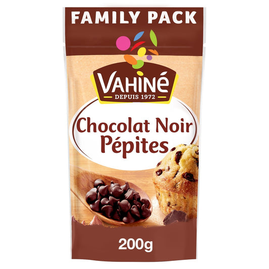 Pépites Chocolat Noir VAHINE le sachet de 200 g