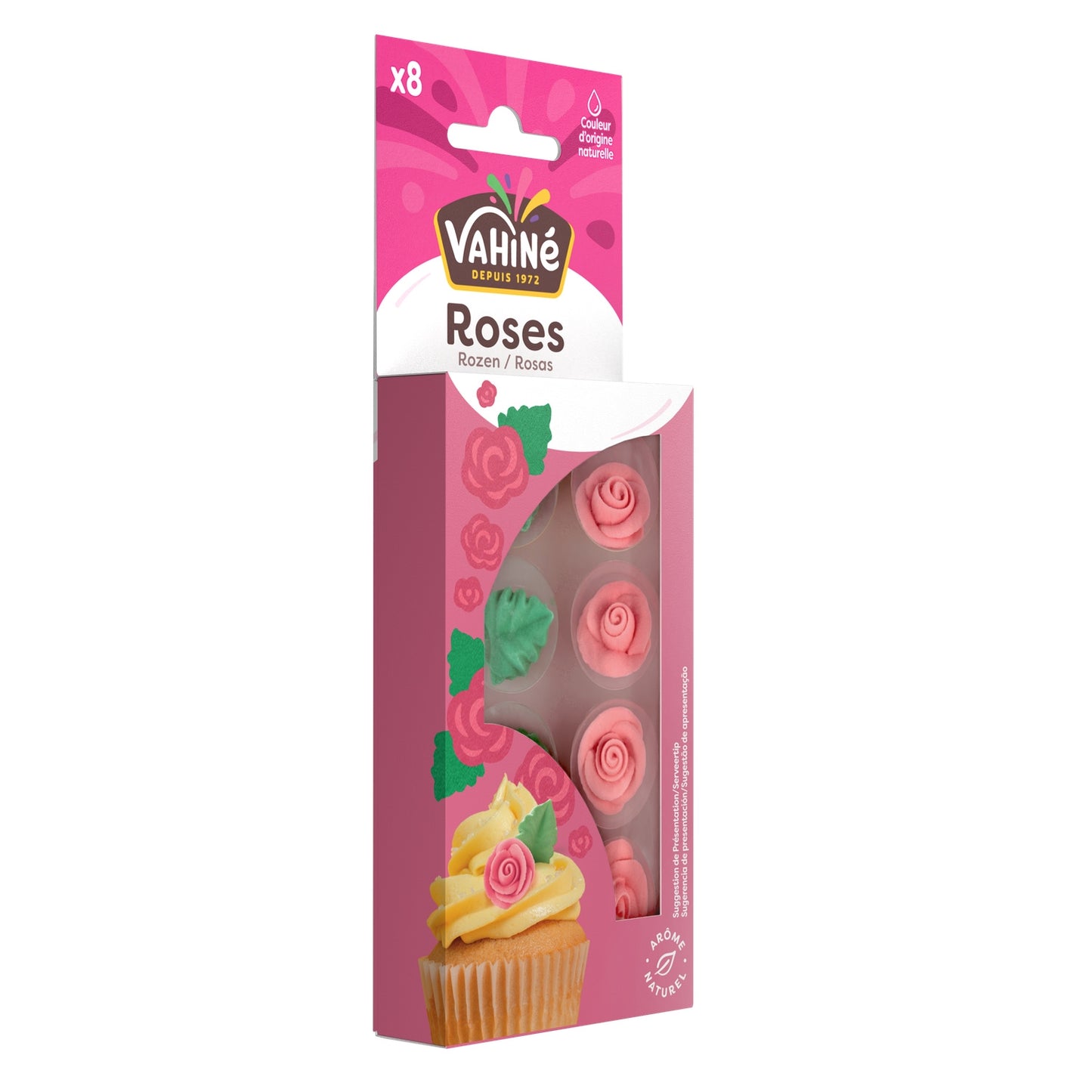 Décors Roses et Feuilles en Sucre VAHINE