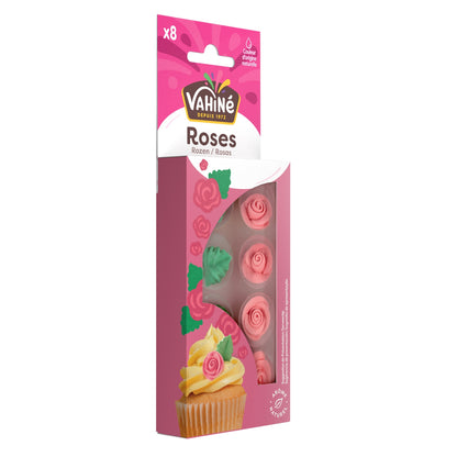 Décors Roses et Feuilles en Sucre VAHINE
